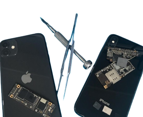 Placas e ferramentas de celular aberto para reparo